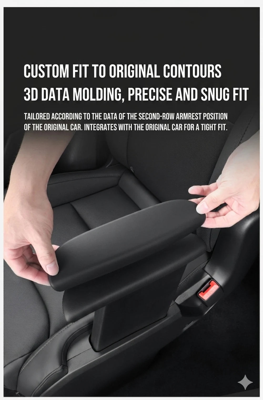 Silicone Armrest Covers for Second Row Seats