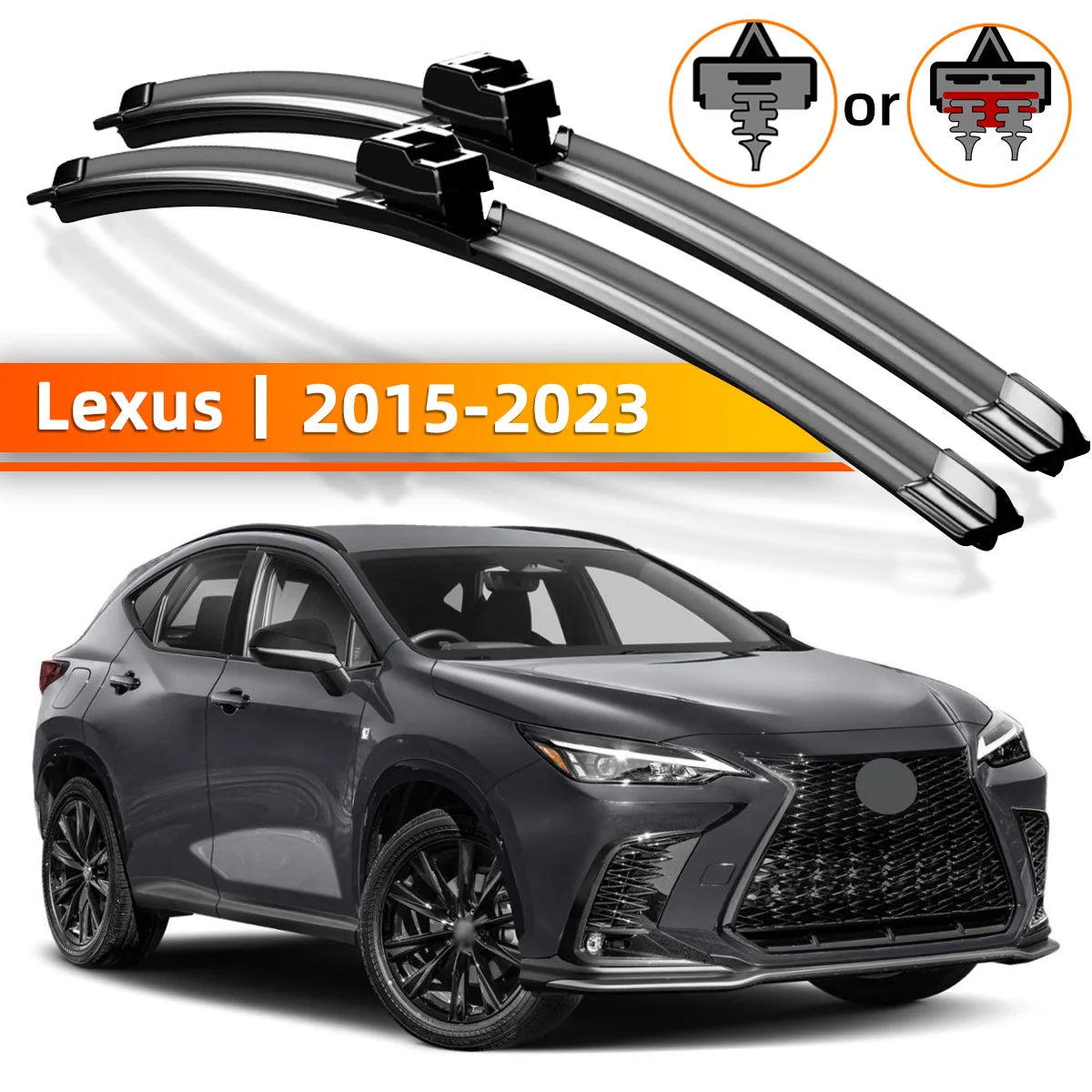 Front Windshield Wiper Blades for Lexus NX 2015-2023