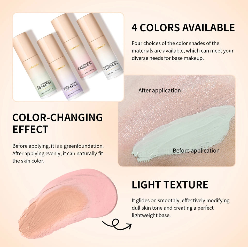 Color-Changing Liquid Foundation for Flawless Radiant Skin - 11