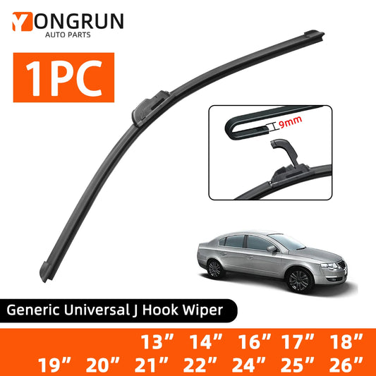 Universal Frameless Windshield Wiper Blade for U-Hook Arms