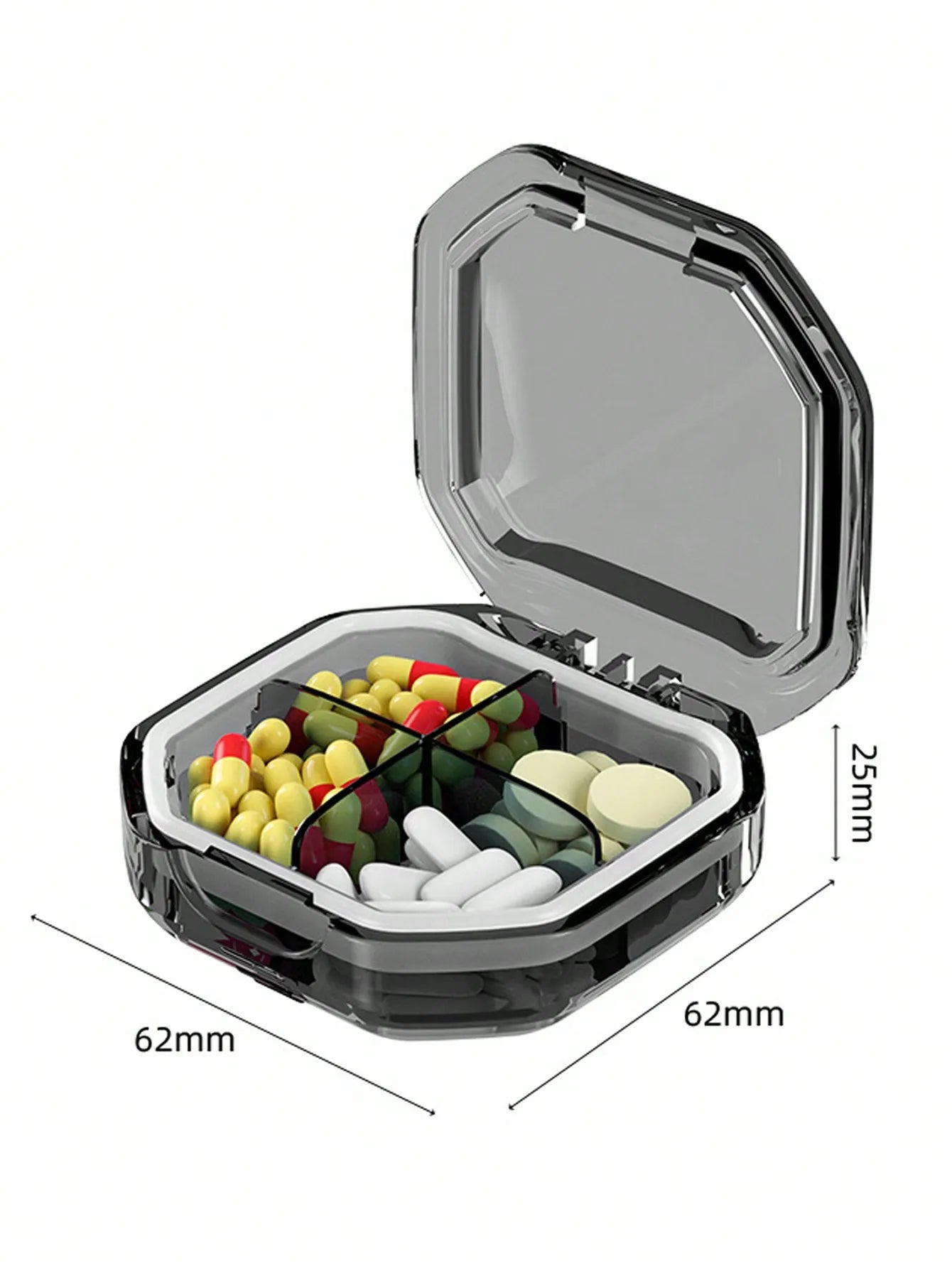 Portable Moisture-Proof Daily Pill Storage Organizer - 12