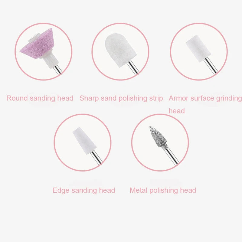 Cordless Electric Nail File and Pedicure Manicure Drill Kit - 3