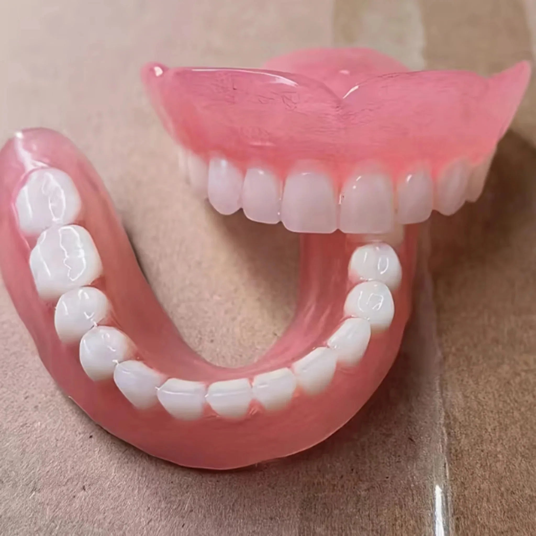 Comfortable Soft Silicone Full Set Dentures for Natural Smile - 4