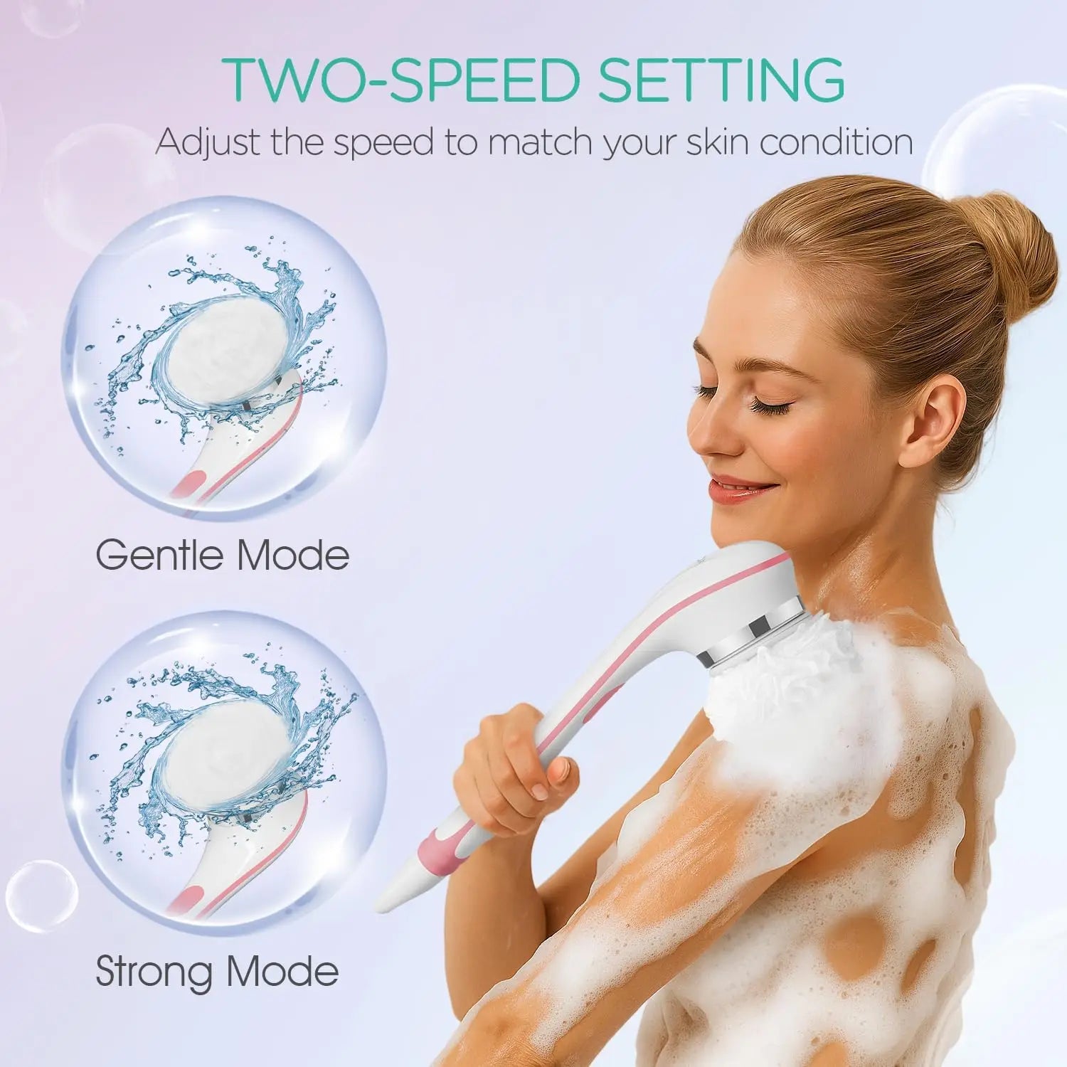 Electric Long Handle Body Scrubbing Brush for Deep Exfoliation - 5
