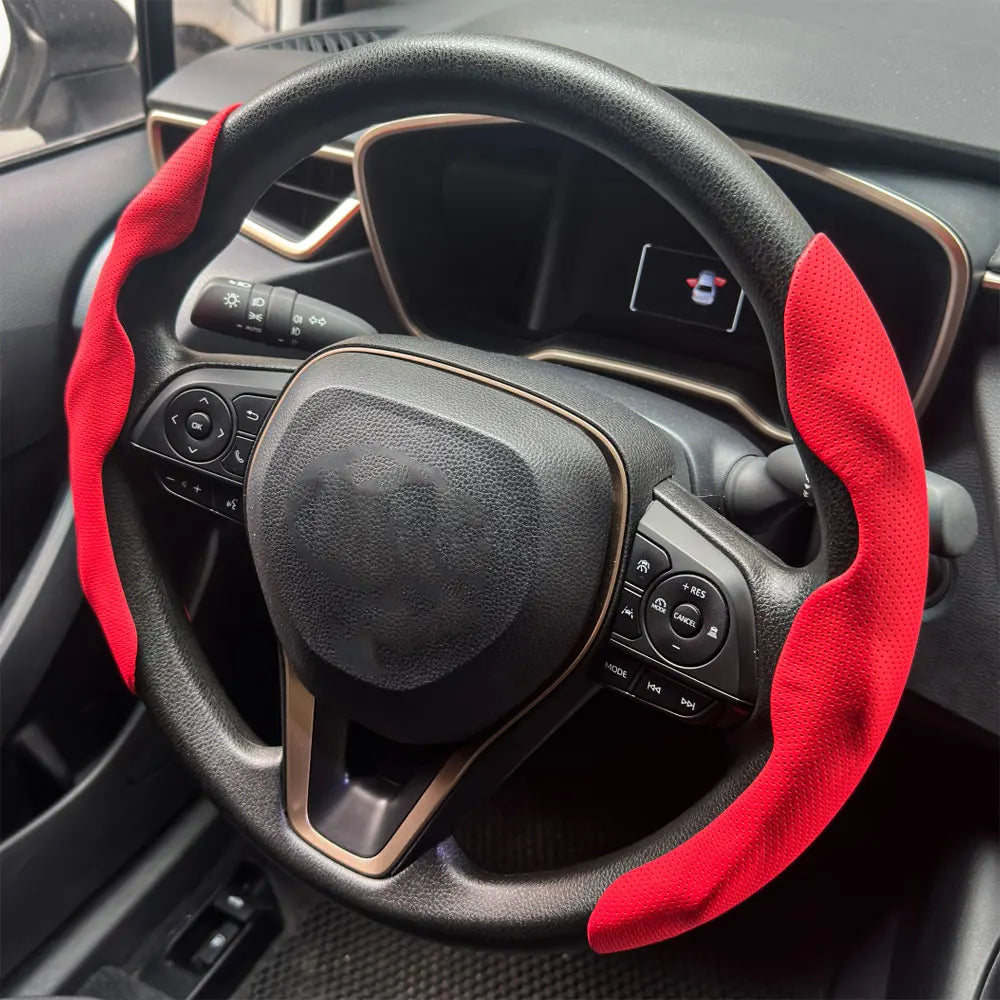 Anti-Slip Carbon Fiber Steering Wheel Booster Covers