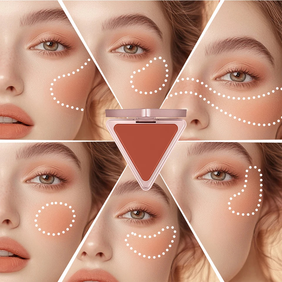 Matte Satin Cream Blush for Long-Lasting Natural Glow