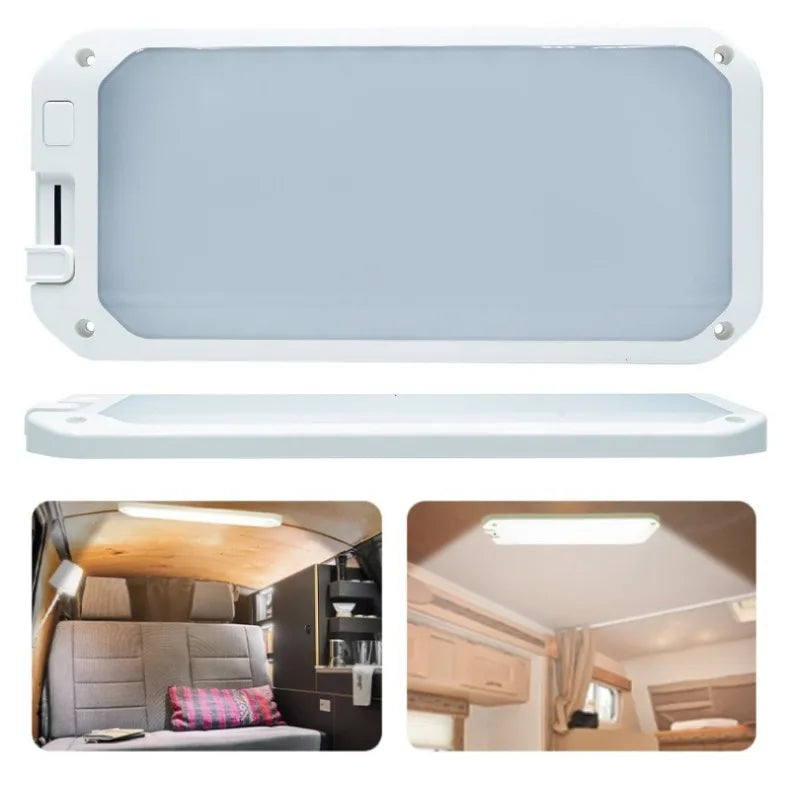 Dimmable LED Ceiling Light with Remote for RV and Boat