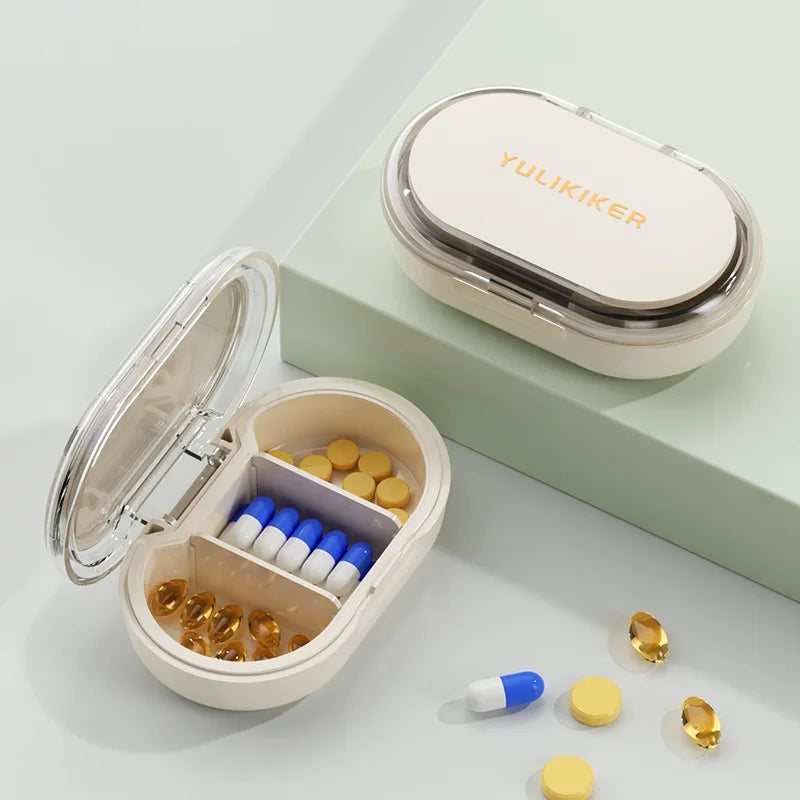 Portable 3-Compartment Moisture-Proof Travel Pill Organizer - 6
