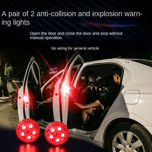 Wireless LED Car Door Anti-Collision Warning Light