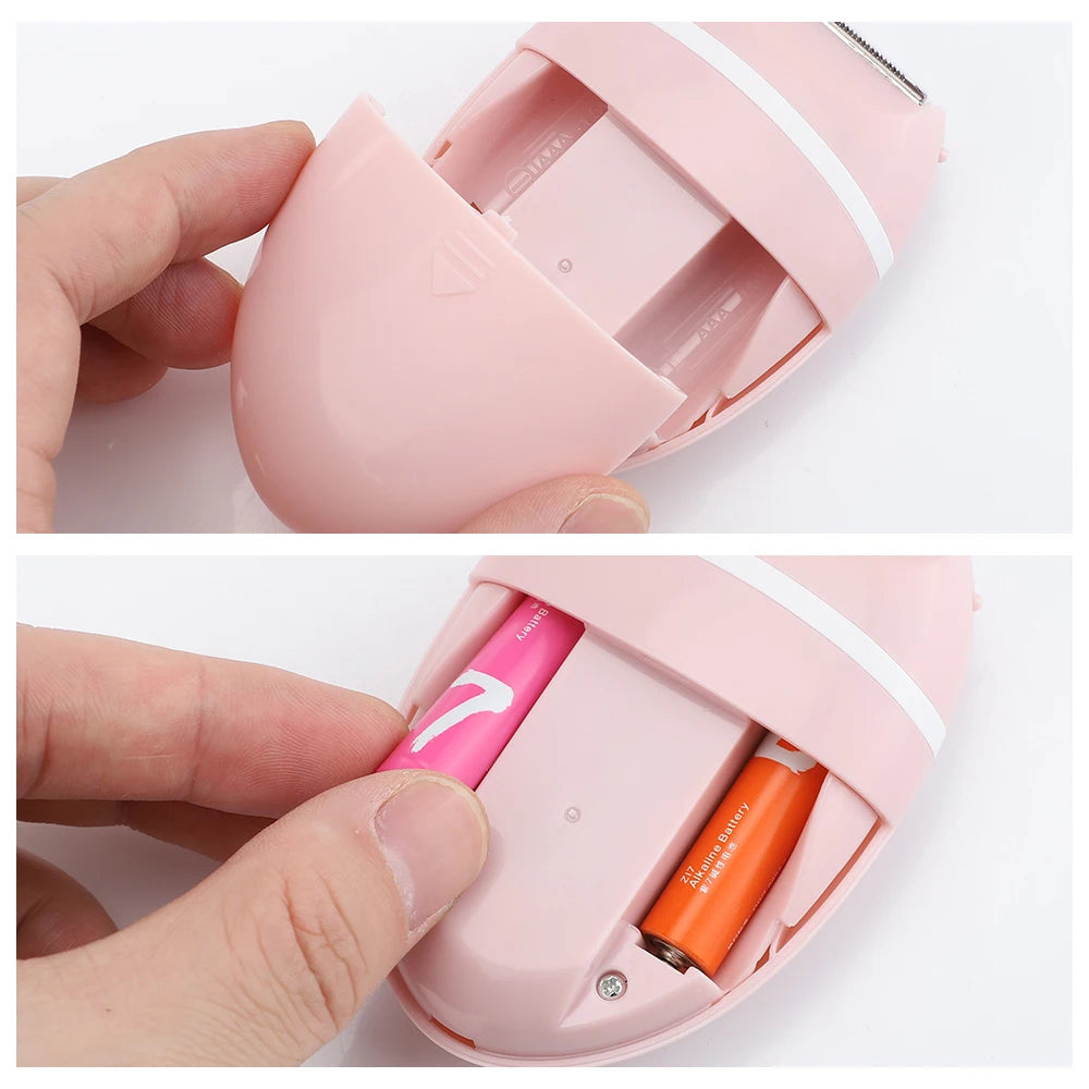 Compact 3-in-1 Electric Lady Shaver for Painless Body Hair Removal - 12