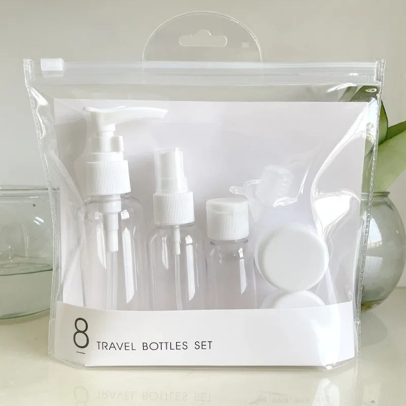 8-Piece Portable Travel Refillable Bottle Set - 9