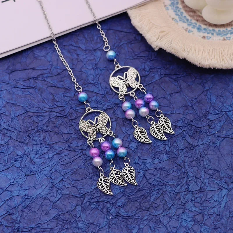 Dreamcatcher Moon and Star Rearview Mirror Car Pendant