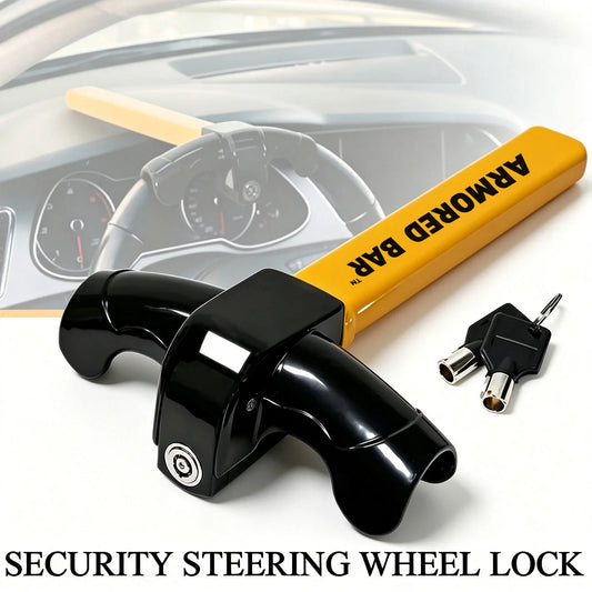 Heavy-Duty Universal Steering Wheel Lock Anti-Theft Device