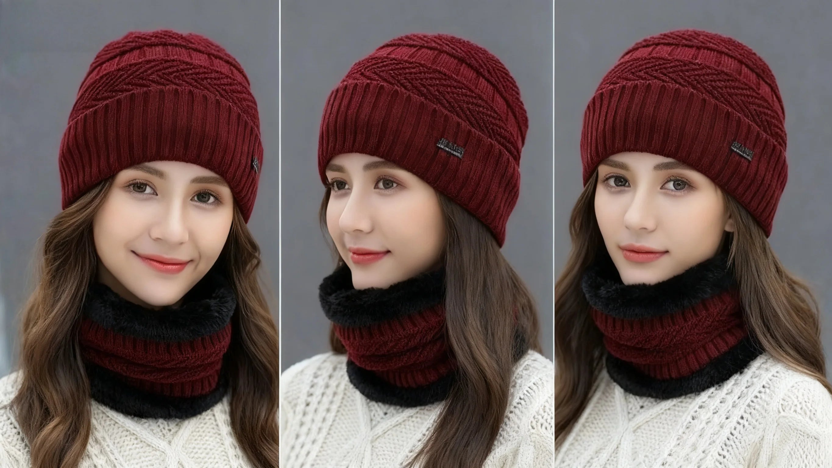 Women's Winter Thermal Hat, Scarf, and Glove Set - 5