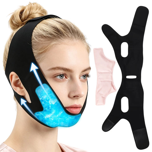 Adjustable Hot and Cold Facial Compress Gel Wrap