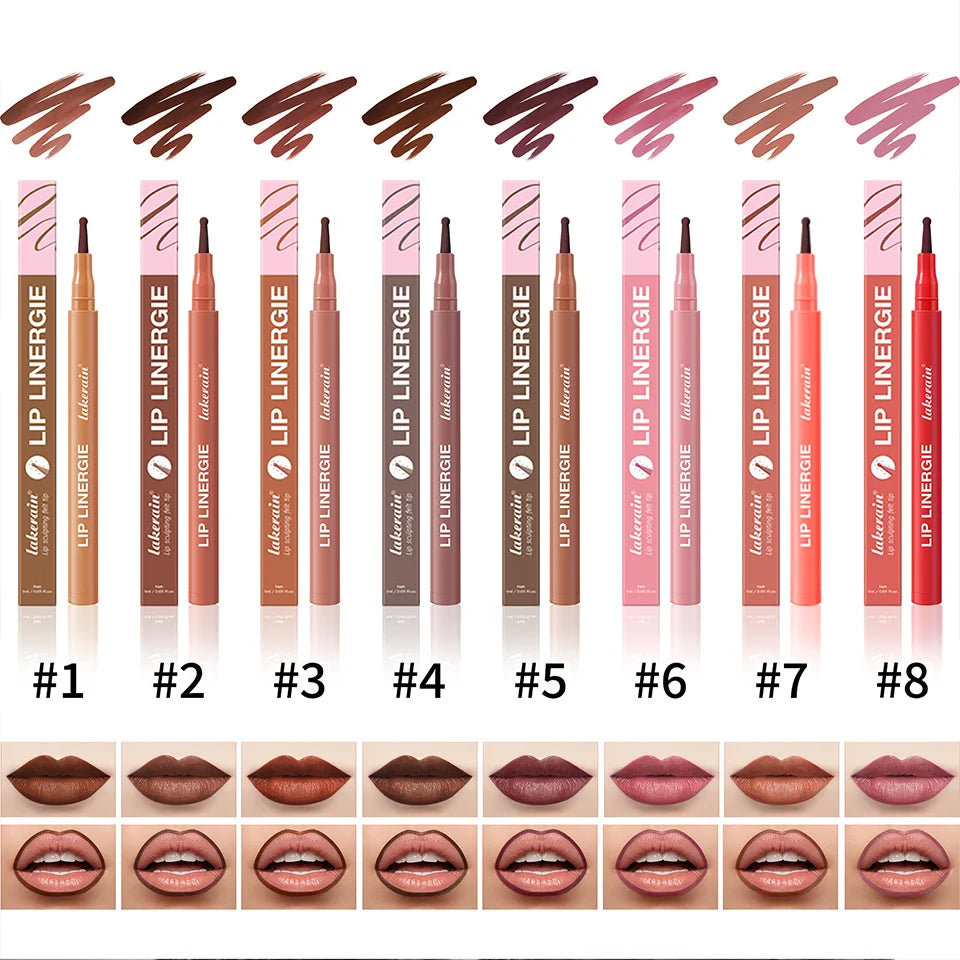 Waterproof Long-Lasting Felt-Tip Lip Liner Stain - 9