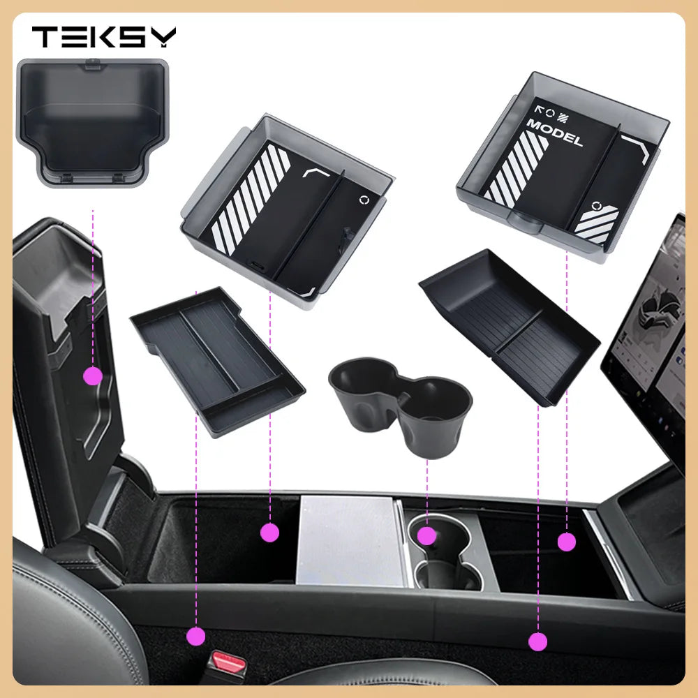 Interior Console Organizer Storage Set for Model Y