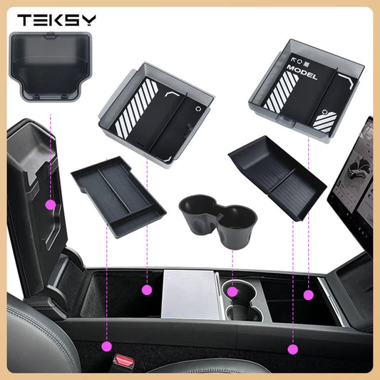 Interior Console Organizer Storage Set for Model Y