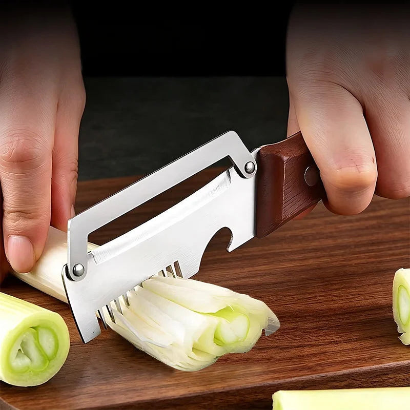 3-in-1 Multifunctional Vegetable Peeler and Scallion Slicer - 7