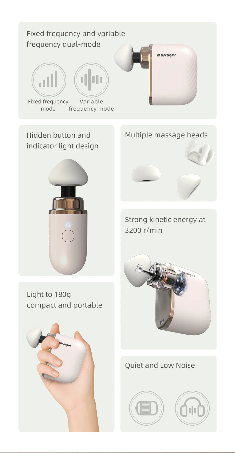 Portable Deep Tissue Mini Massage Gun for Muscle Recovery