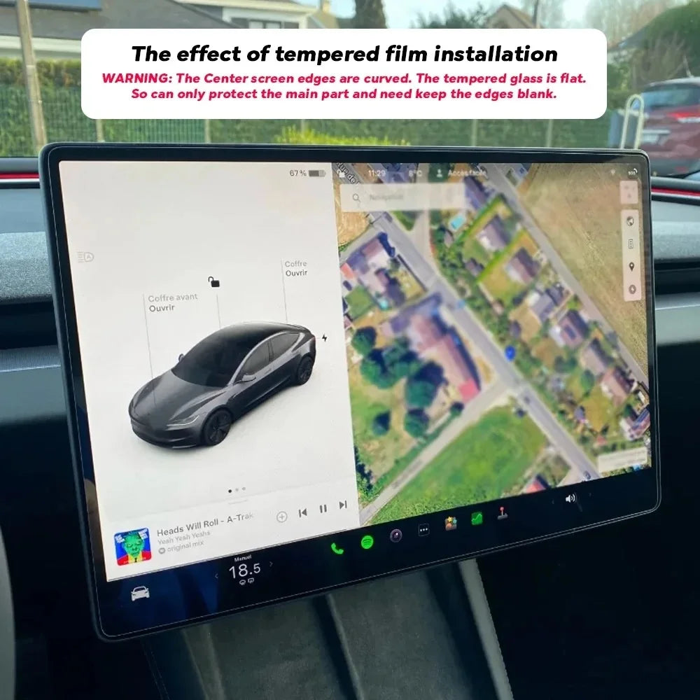 Tempered Glass Touch Screen Protector for Tesla Model 3 and Model Y - 6
