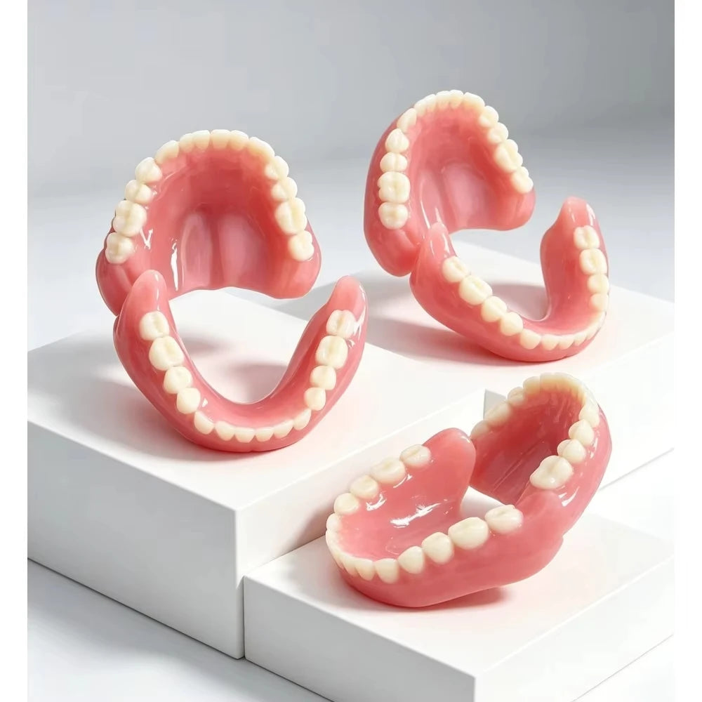 Comfort Fit Silicone Denture Set for Men and Women