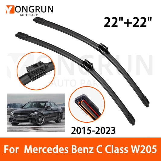 Front Windshield Wiper Blades for Mercedes-Benz C-Class 2015-2023