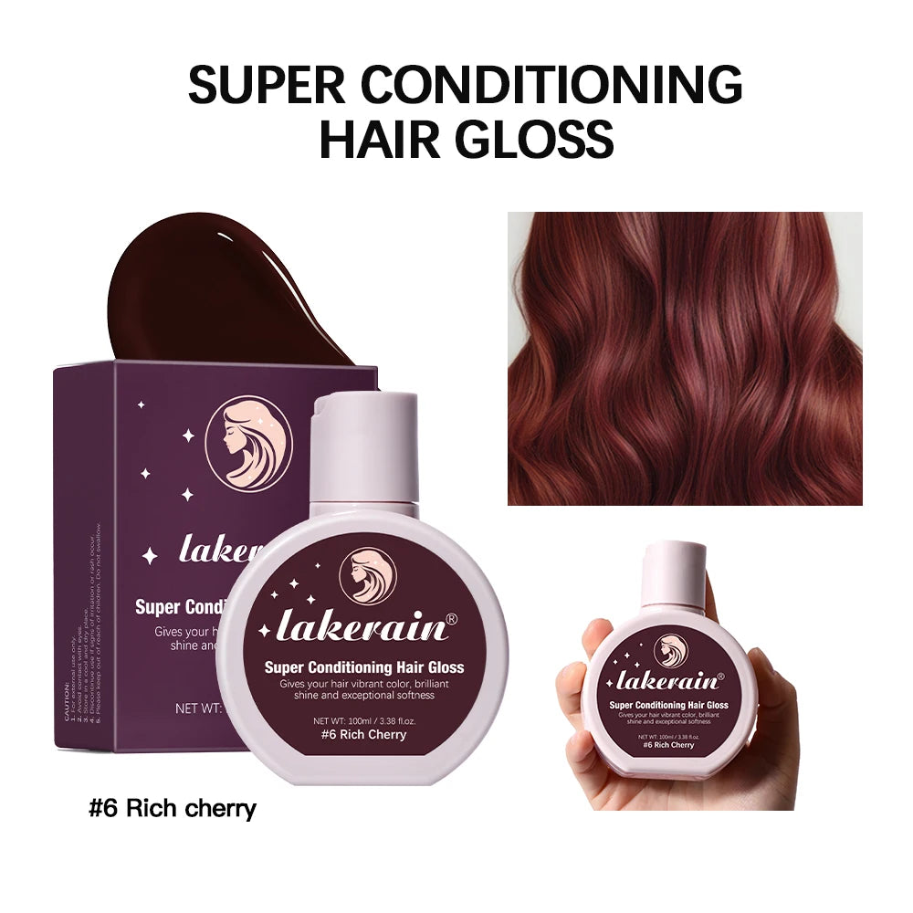 Conditioning Hair Gloss for Color Enhancement and Shine