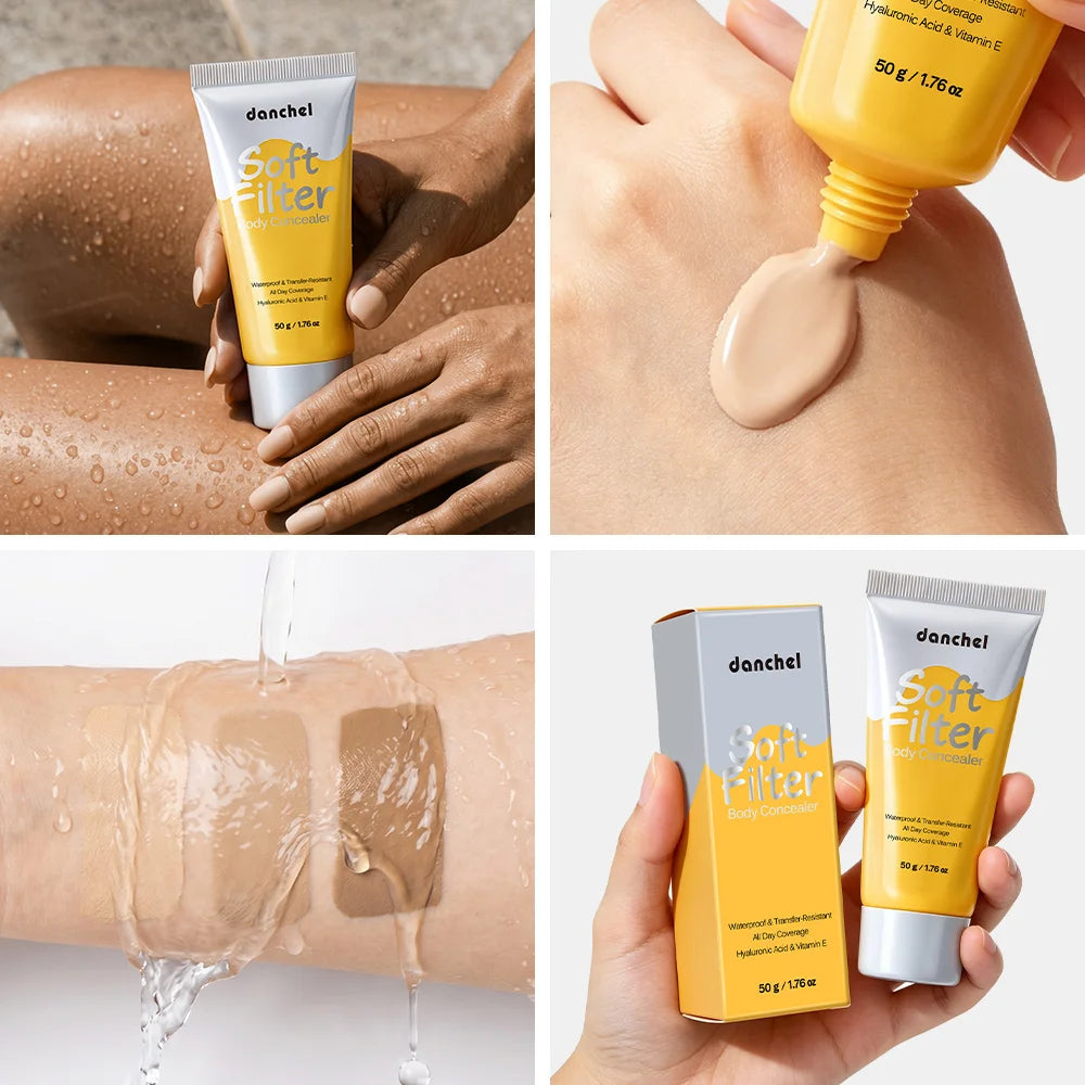 Waterproof Full Coverage Body Concealer for Scars, Tattoos and Veins - 5