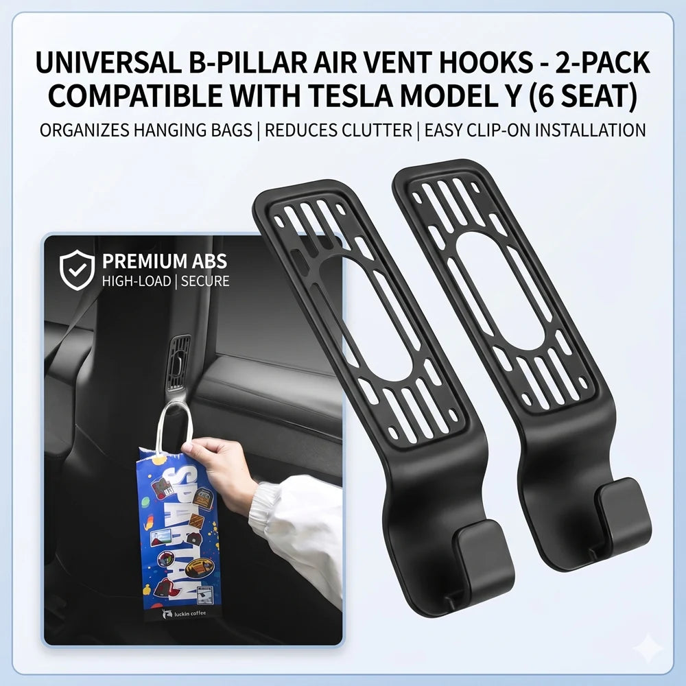 B-Pillar Air Vent Hook for Tesla Model Y L 6-Seater