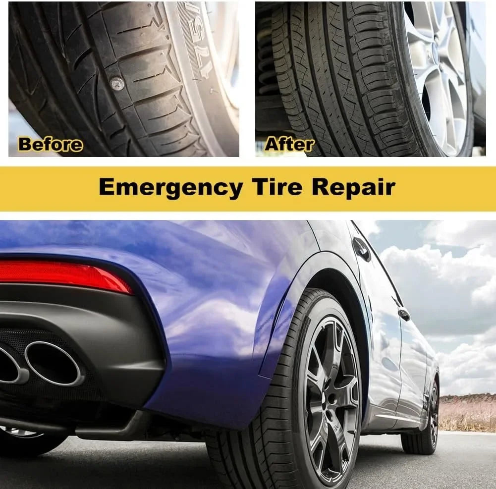 Emergency Tubeless Tire Puncture Repair Kit