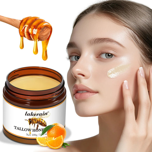 Whipped Beef Tallow and Honey Moisturizing Balm for All Skin Types