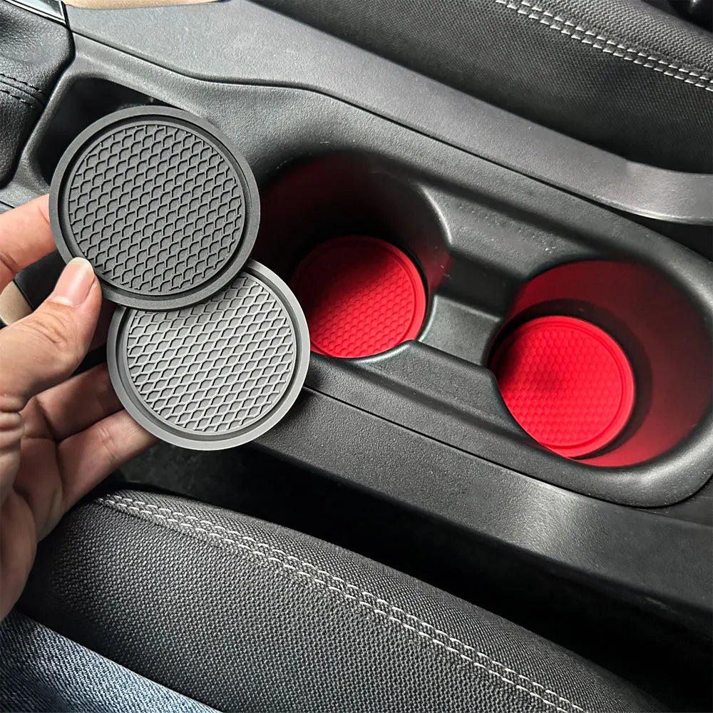Non-Slip Car Cup Holder Coaster Inserts - 1