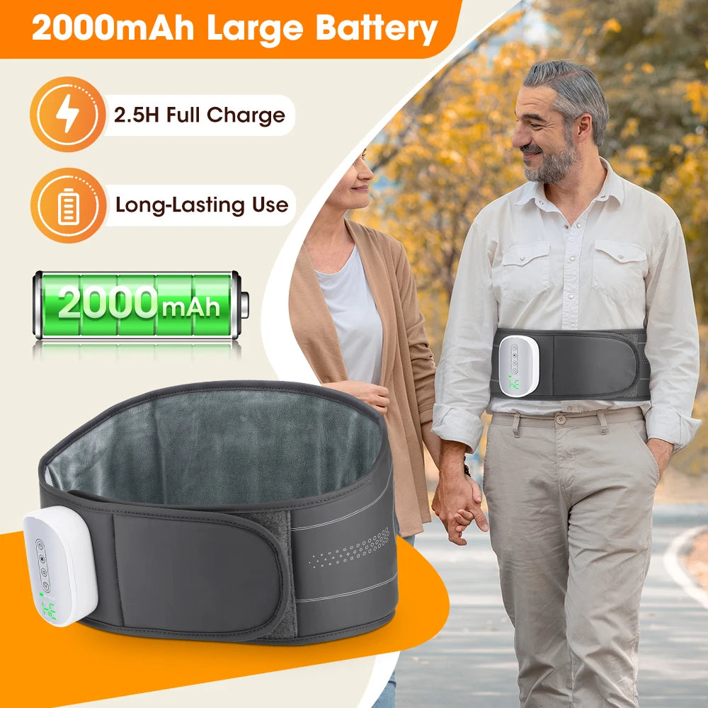 Cordless Heated Back Massage Belt with Air Compression