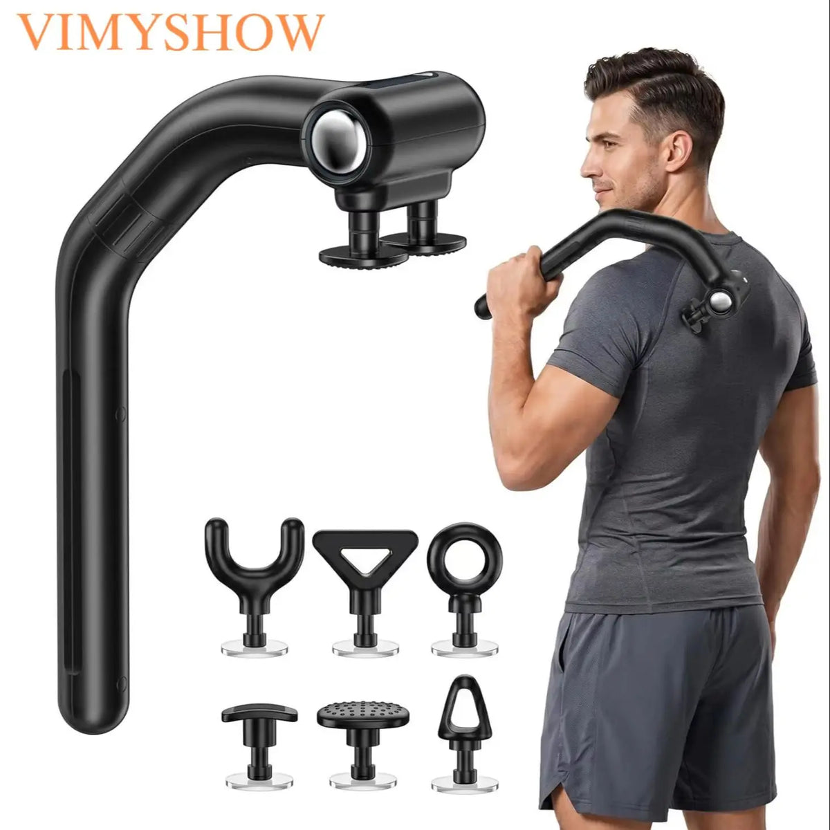 Dual-Head Percussion Massage Gun for Full Body Muscle Recovery
