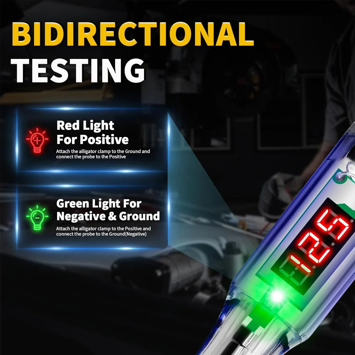 Digital Automotive Circuit Tester for Electrical Diagnostics