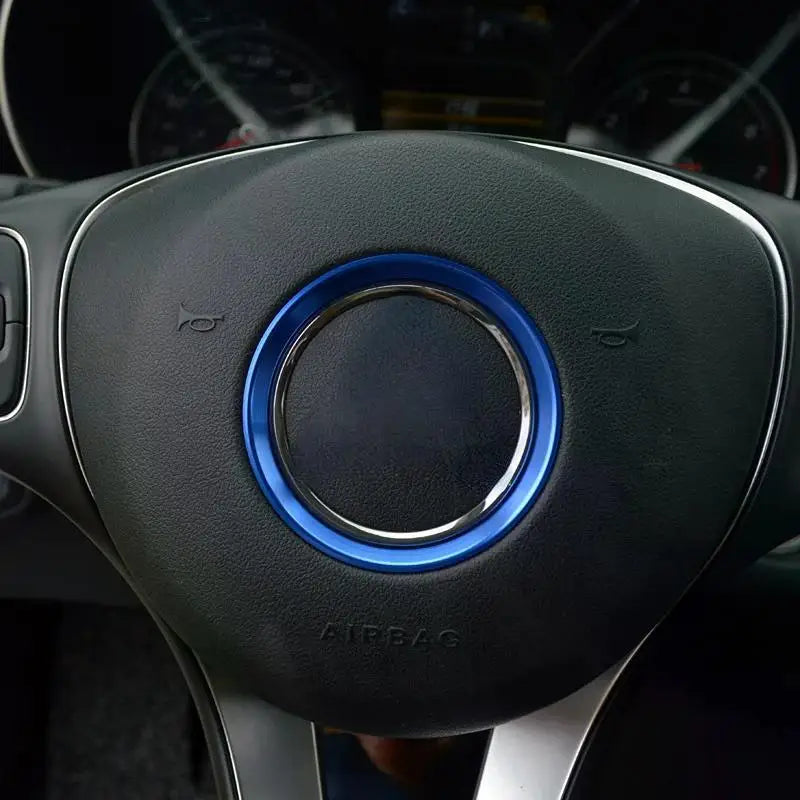 Steering Wheel Center Logo Trim Ring for Mercedes Benz