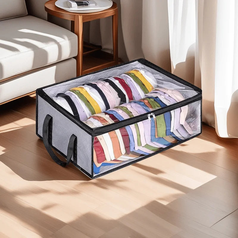 Extra-Large Foldable Hat Storage Box with Clear Viewing Window - 21