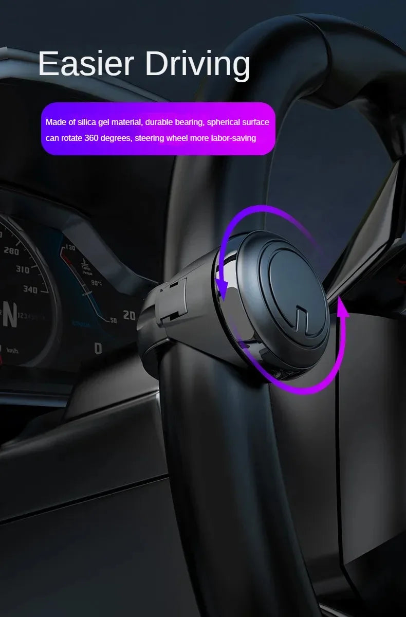 360 Degree Steering Wheel Booster Spinner Knob
