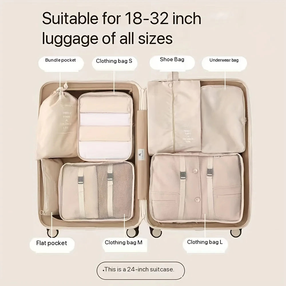 Travel Luggage Organizer Storage Bag Set