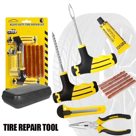 Emergency Car Tire Puncture Repair Tool Kit