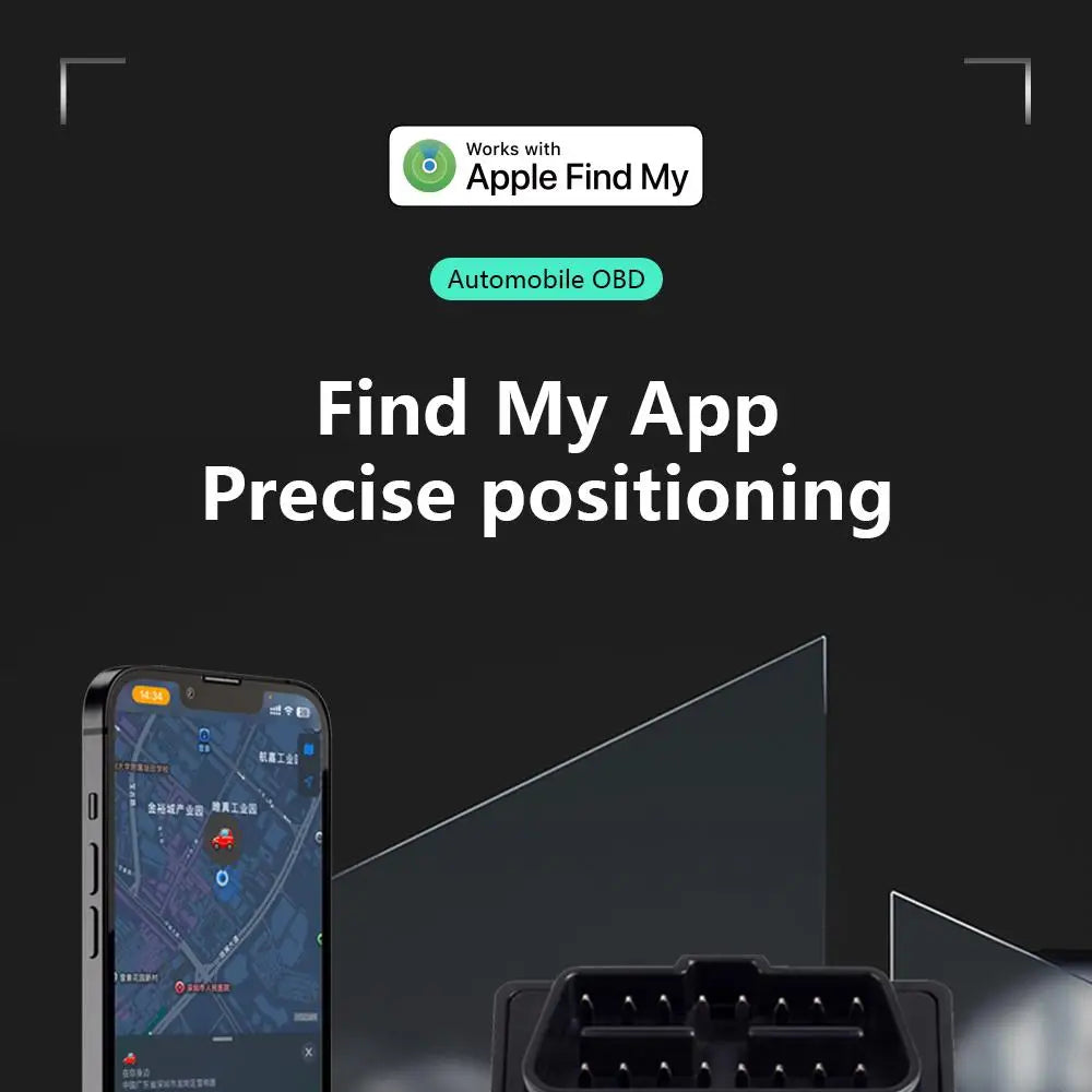 Plug-in Real-Time OBD Car GPS Tracker for Apple Find My - 7