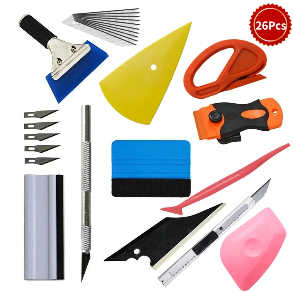 Professional Car Vinyl Wrap Tint Installation Tool Kit