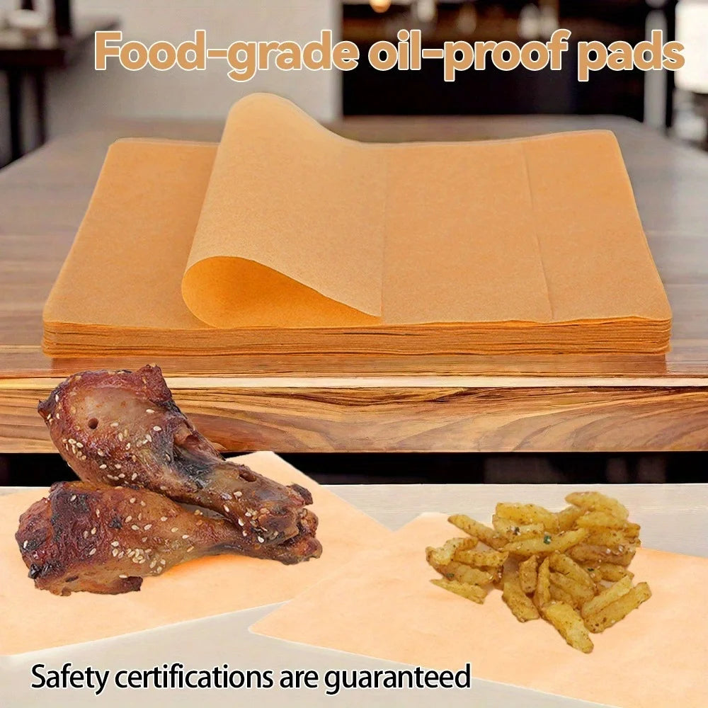 Non-Stick Unbleached Parchment Paper Sheets for Baking and Air Frying