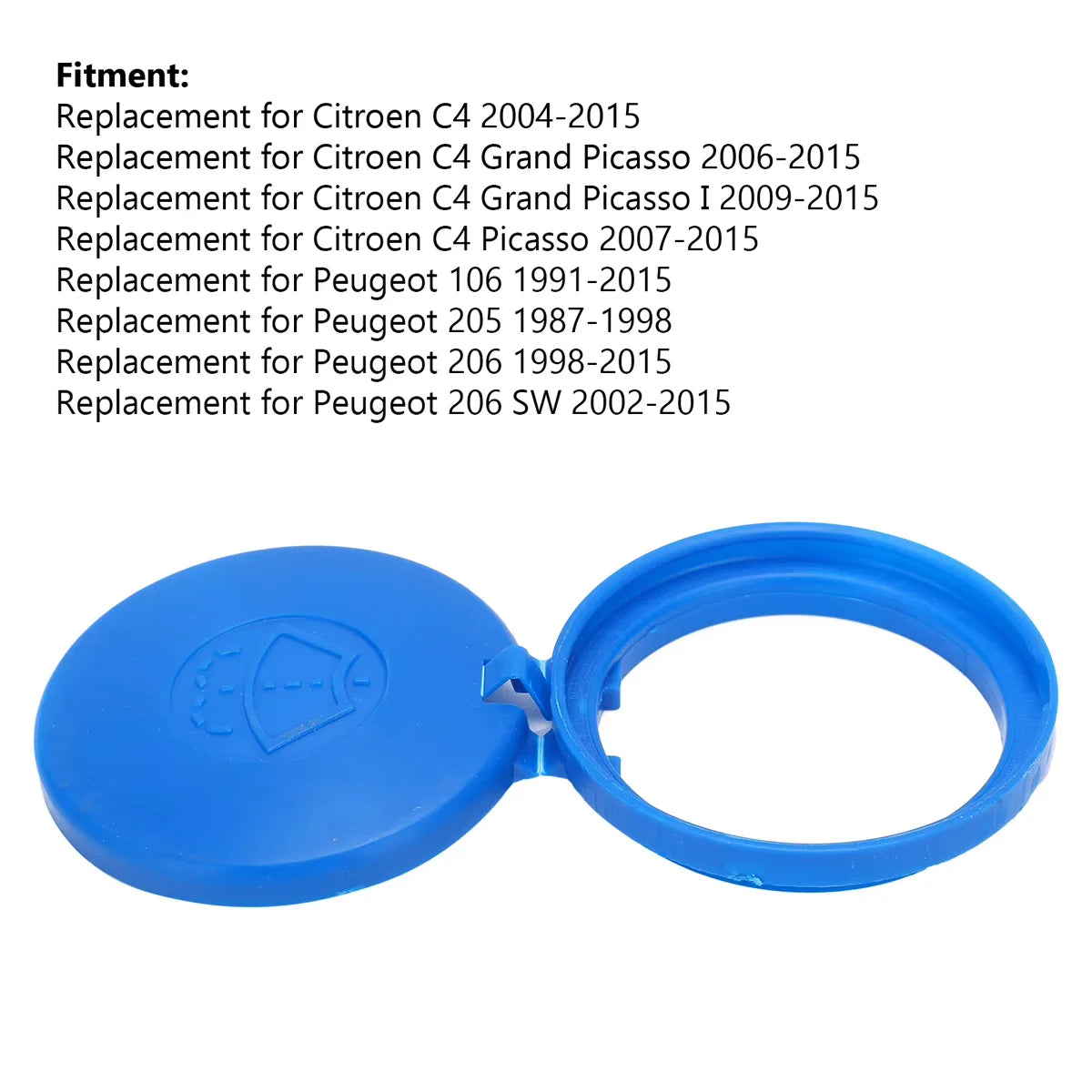 Windshield Washer Fluid Reservoir Cap for Citroen Peugeot - 5