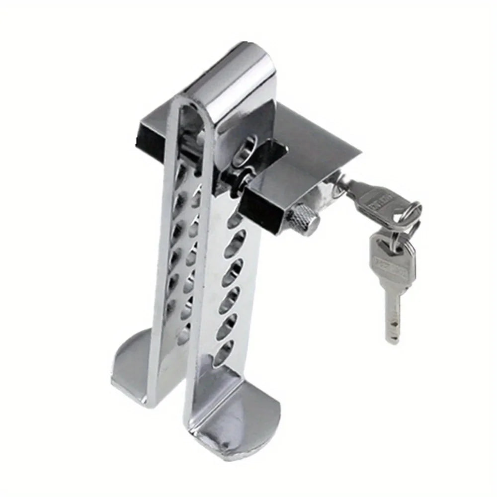 Adjustable Stainless Steel Anti-Theft Car Brake Pedal Lock