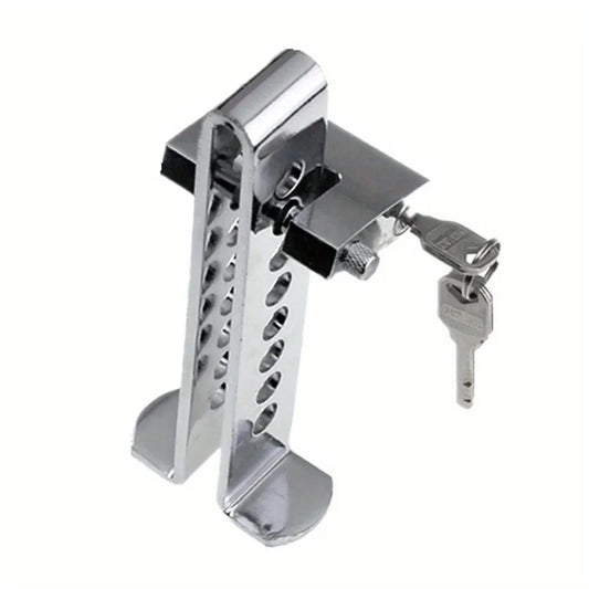 Adjustable Stainless Steel Anti-Theft Brake Pedal Lock