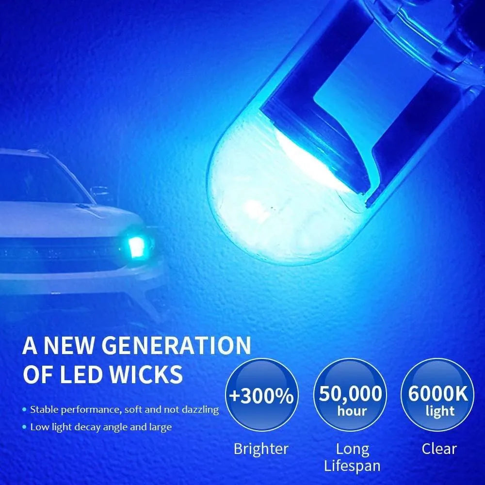 T10 W5W COB LED Interior and License Plate Replacement Bulbs
