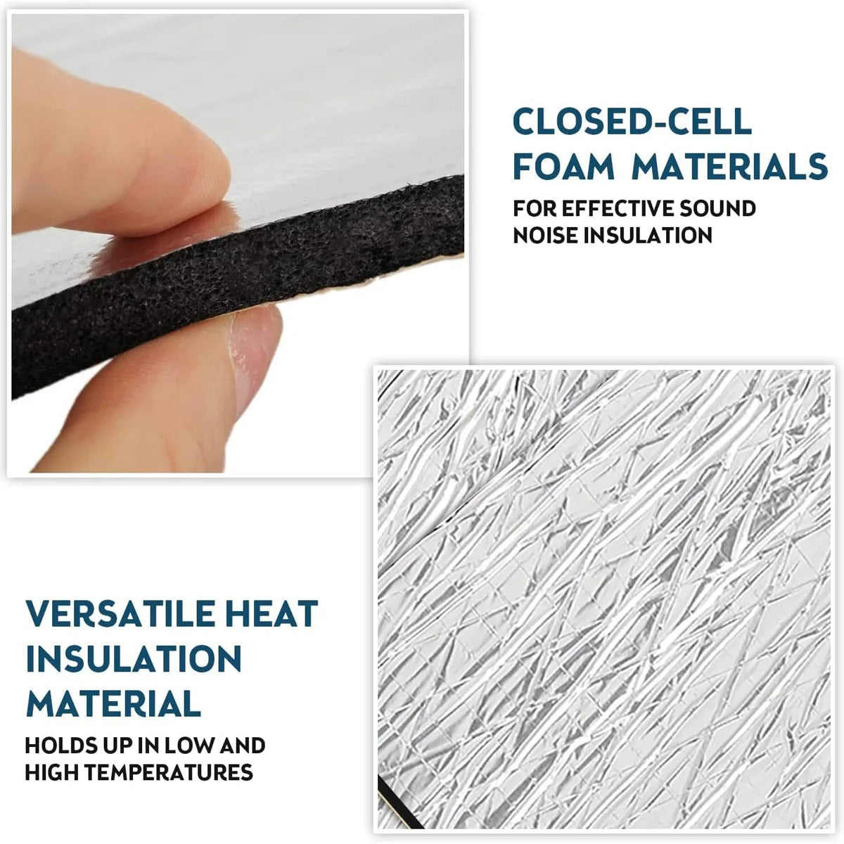 Car Soundproofing Insulation Mat Heat Shield Noise Deadening Pad