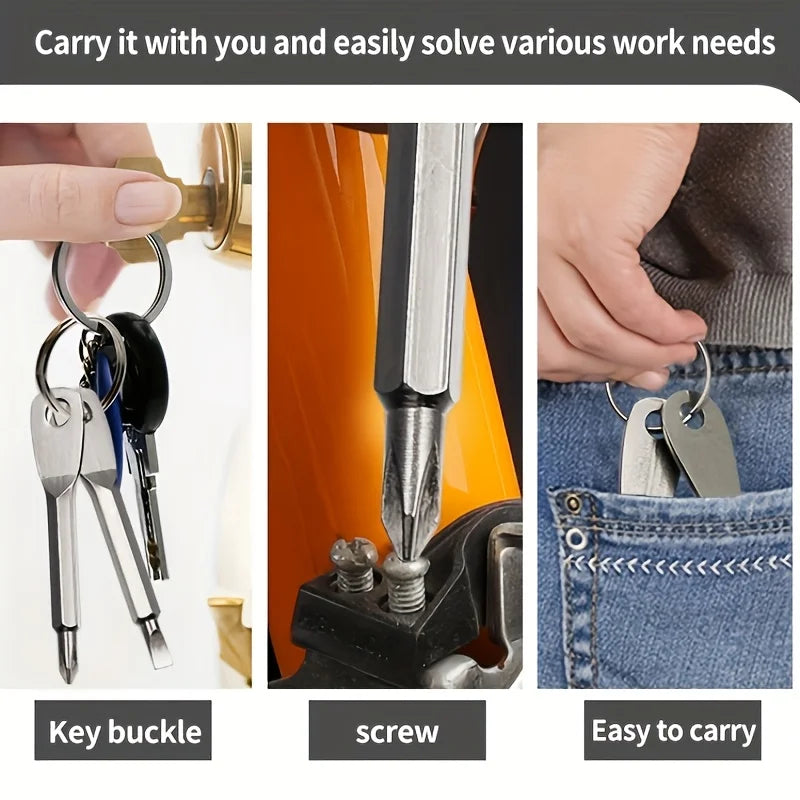 Portable Keychain Screwdriver Repair Tool Set